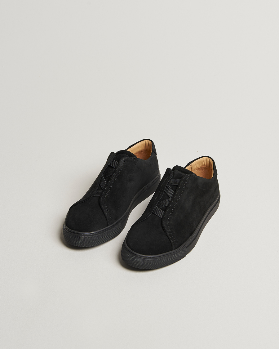 Herre | Sneakers | Myrqvist | Alnö Sneakers Black Suede