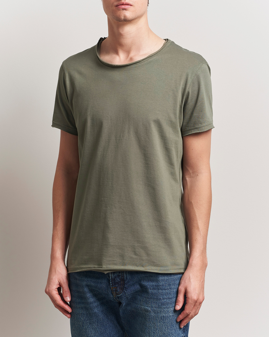 Herre | T-Shirts | Bread & Boxers | Crew Neck Relaxed T-Shirt Khaki Green