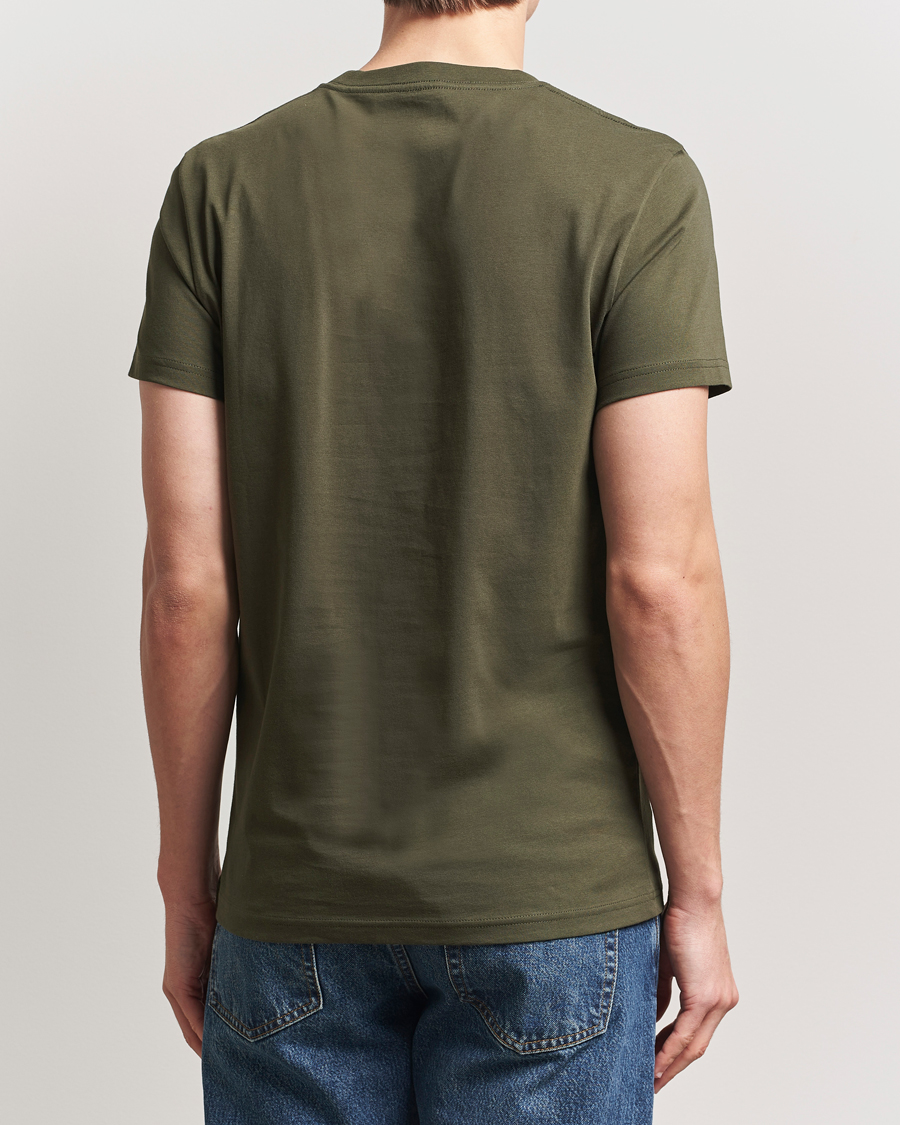 Herre | T-Shirts | Bread & Boxers | Crew Neck Regular T-Shirt Dark Army Green