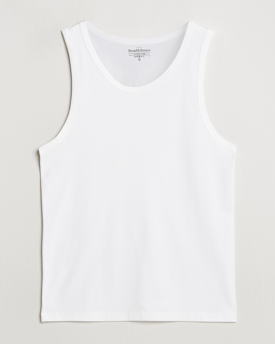 Herre | T-Shirts | Bread & Boxers | Relaxed Tank Top White