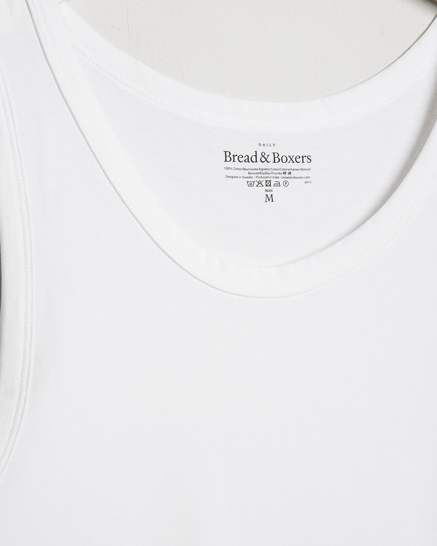 Herre | T-Shirts | Bread & Boxers | Relaxed Tank Top White