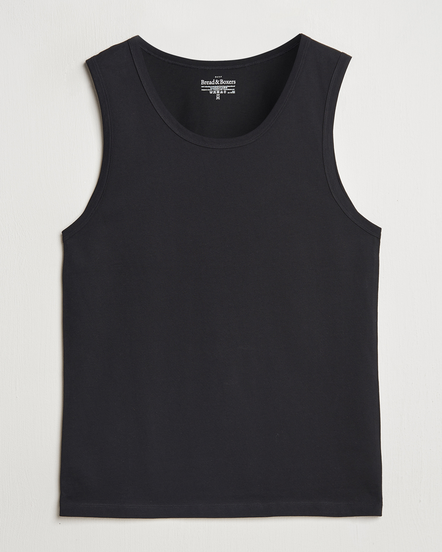 Herre | T-Shirts | Bread & Boxers | Relaxed Tank Top Black