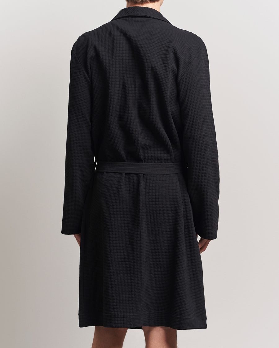 Herre | Pyjamaser og badekåper | Bread & Boxers | Waffle Robe Black