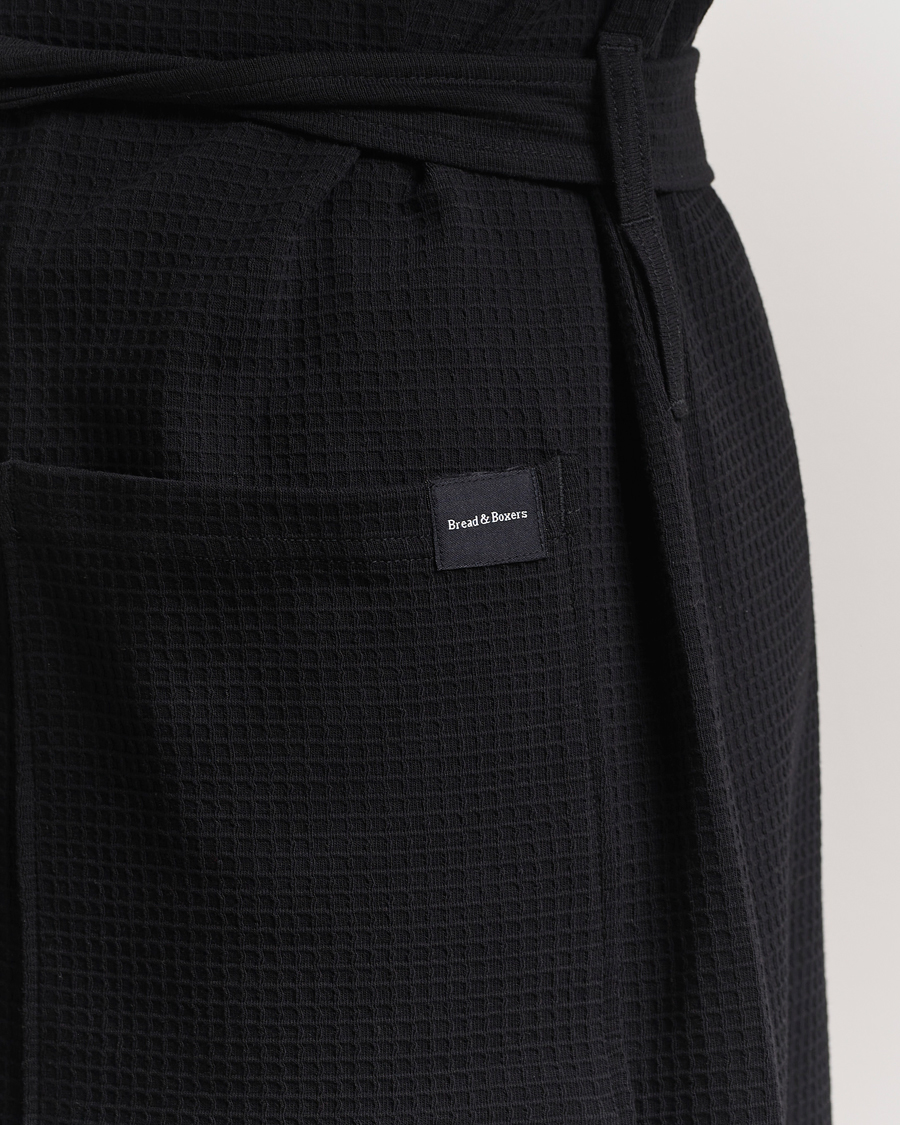 Herre | Pyjamaser og badekåper | Bread & Boxers | Waffle Robe Black