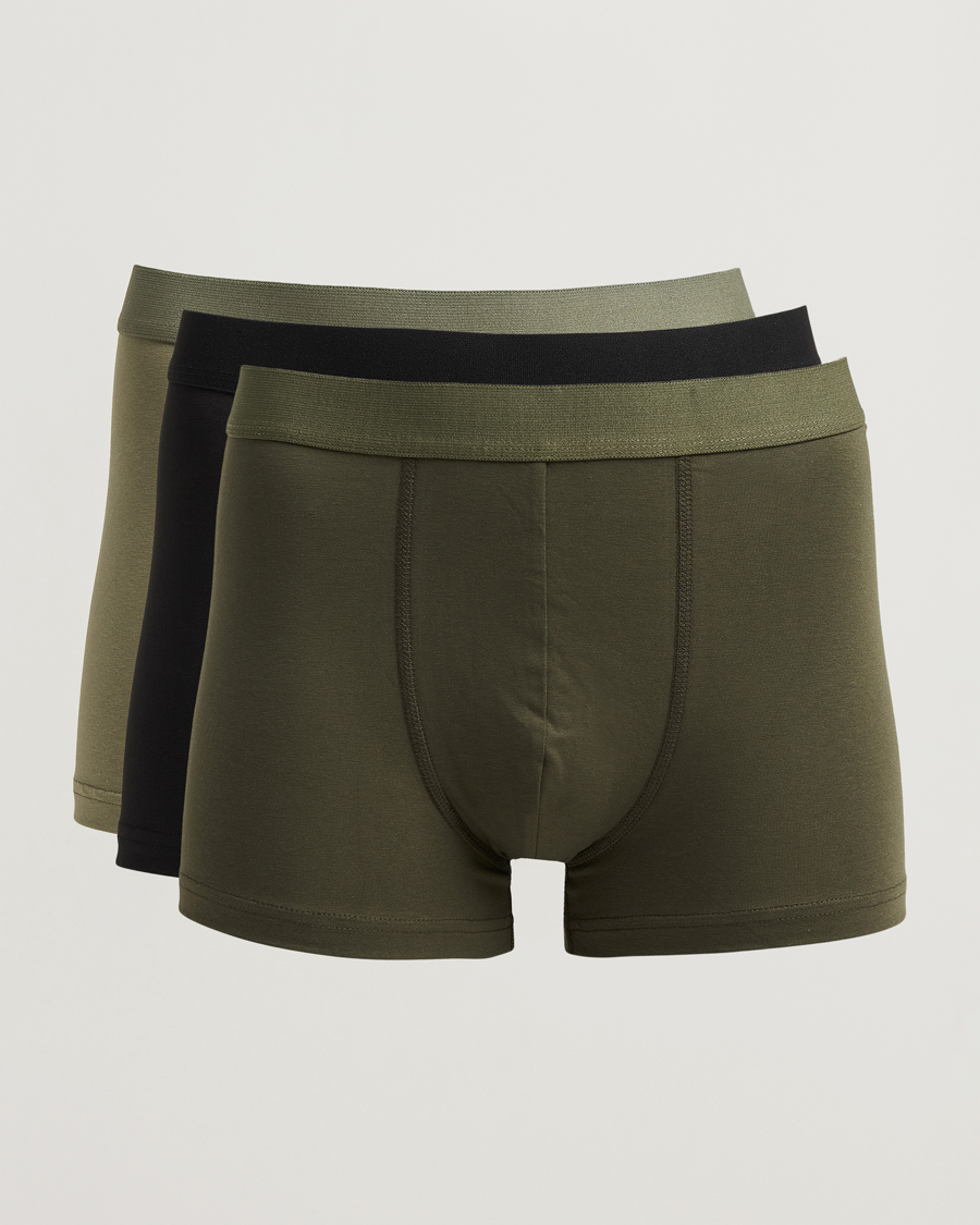 Herre | Undertøy | Bread & Boxers | 3-Pack Boxer Brief Khaki/Green/Black