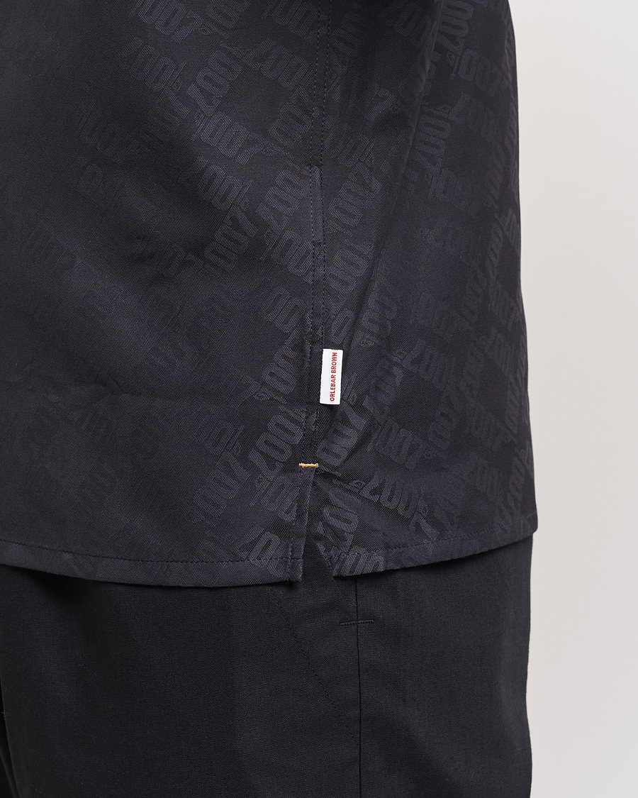 Herre | Skjorter | Orlebar Brown | Hibbert 007 Monogram Shirt Black
