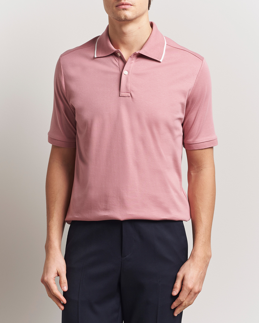 Herre | Pikéer | Eton | Supima Cotton Interlock Polo Dusty Pink