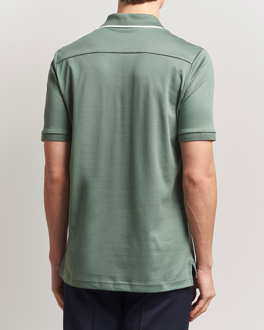 Herre | Pikéer | Eton | Supima Cotton Interlock Polo Dark Green