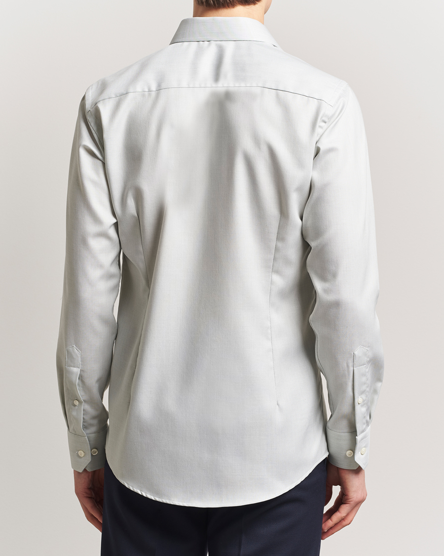 Herre | Skjorter | Eton | Slim Fit Fine Twill Shirt Light Green Melange