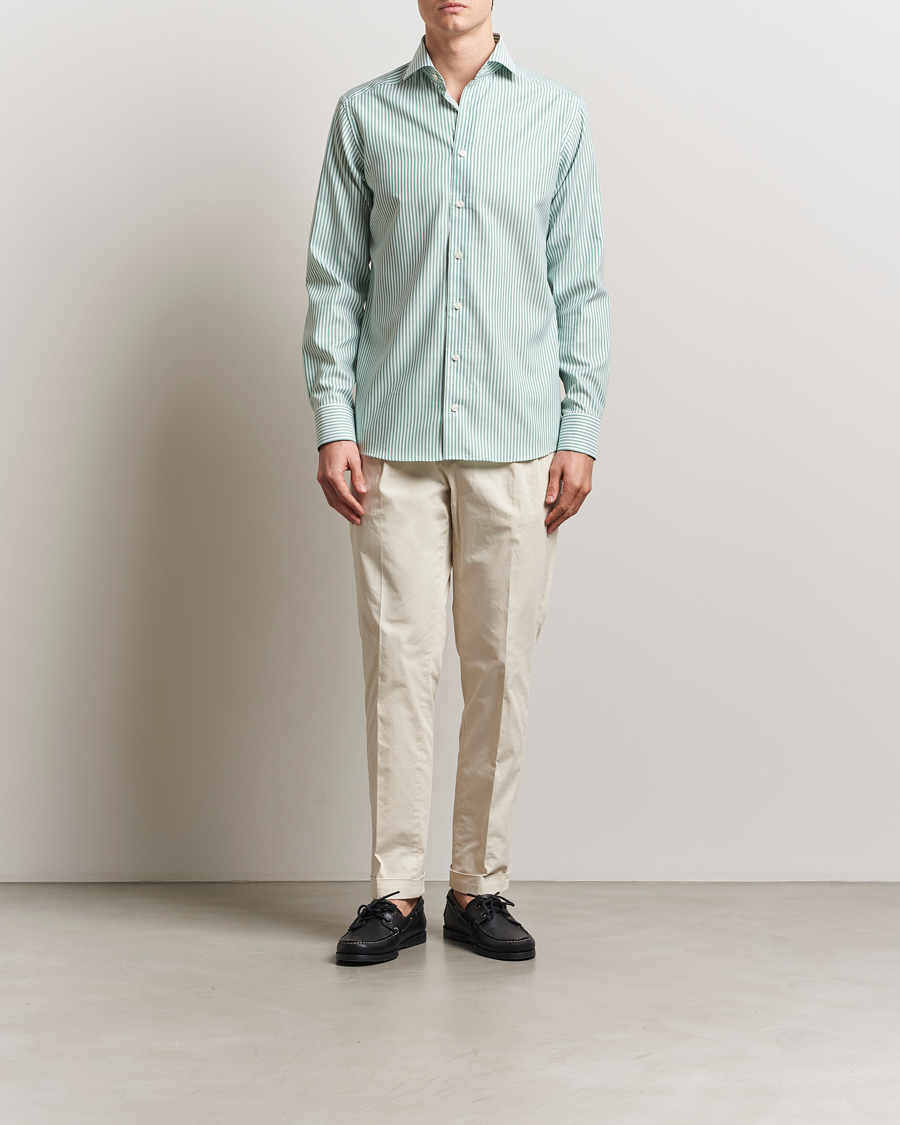 Herre | Skjorter | Eton | Slim Fit Signature Oxford Shirt Green/White