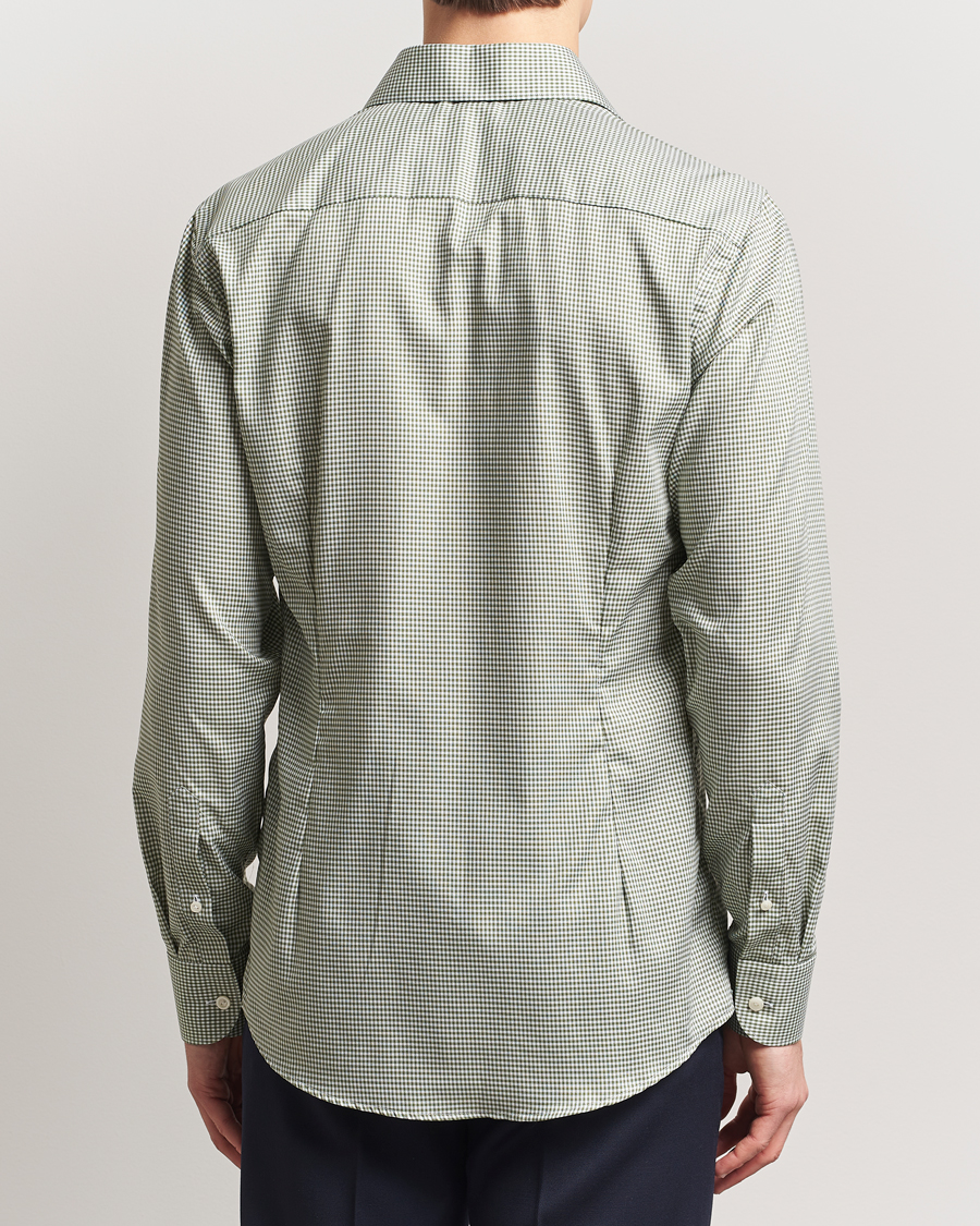 Herre | Skjorter | Eton | Slim Fit Checked Signature Shirt Green/White