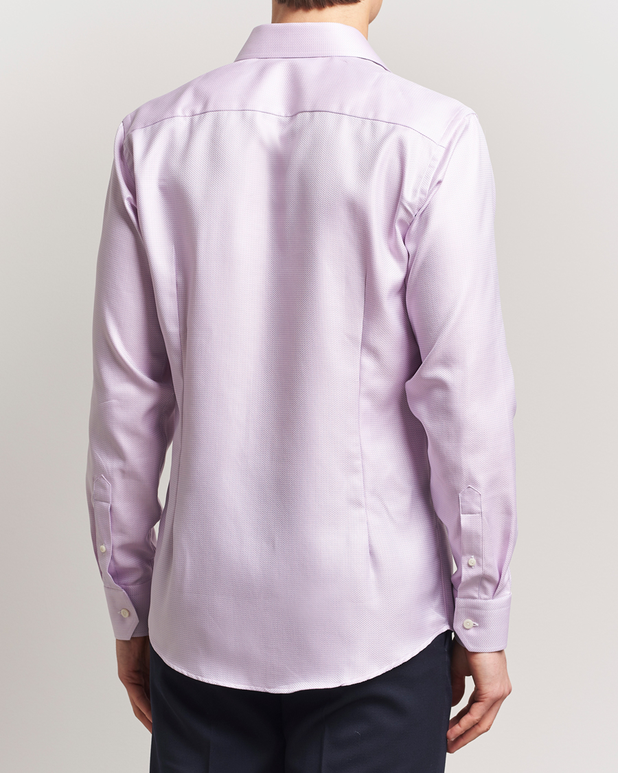 Herre | Skjorter | Eton | Slim Fit Signature Dobby Shirt Pink