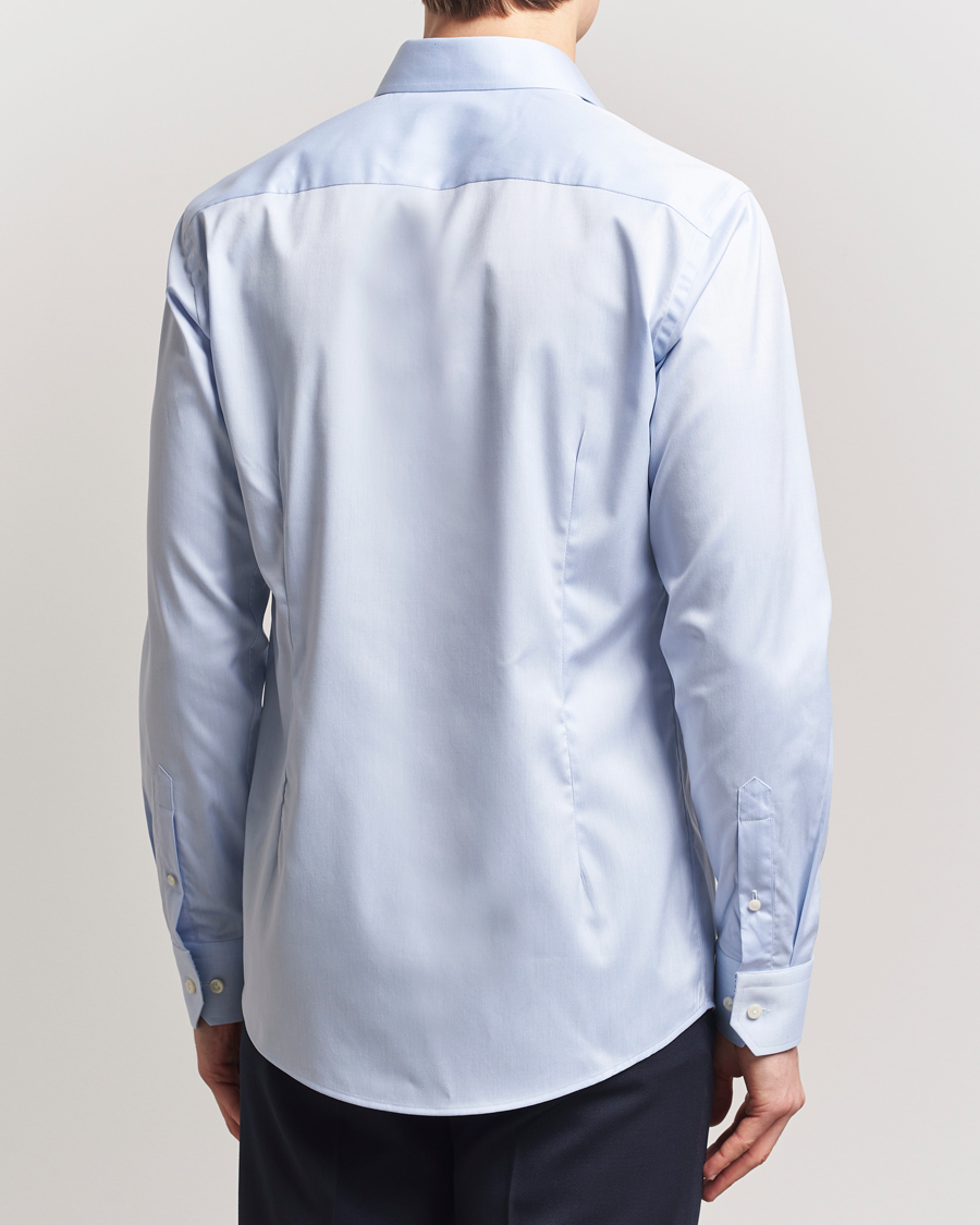 Herre | Skjorter | Eton | Slim Fit Signature Twill Contrast Shirt Light Blue
