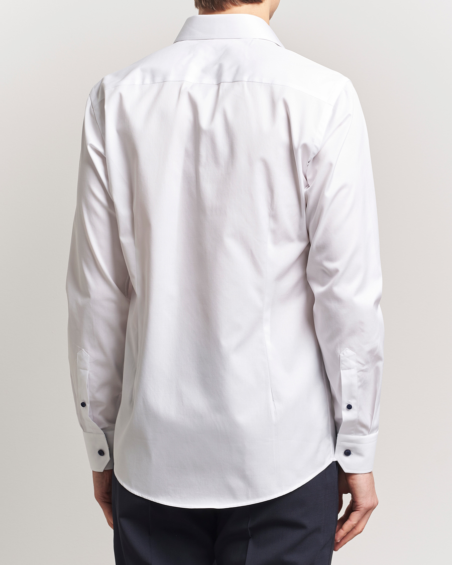 Herre | Skjorter | Eton | Slim Fit Signature Twill Contrast Shirt White