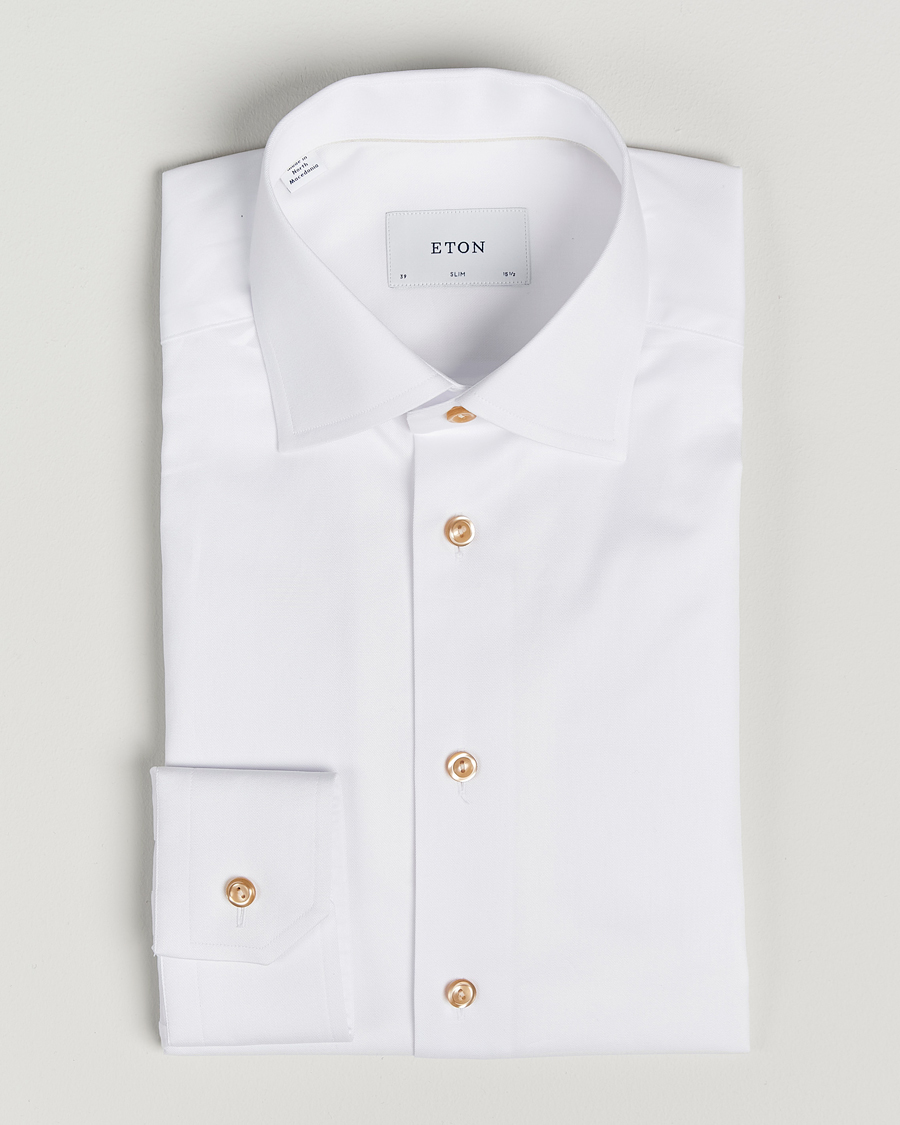 Herre | Skjorter | Eton | Slim Fit Signature Twill Shirt White