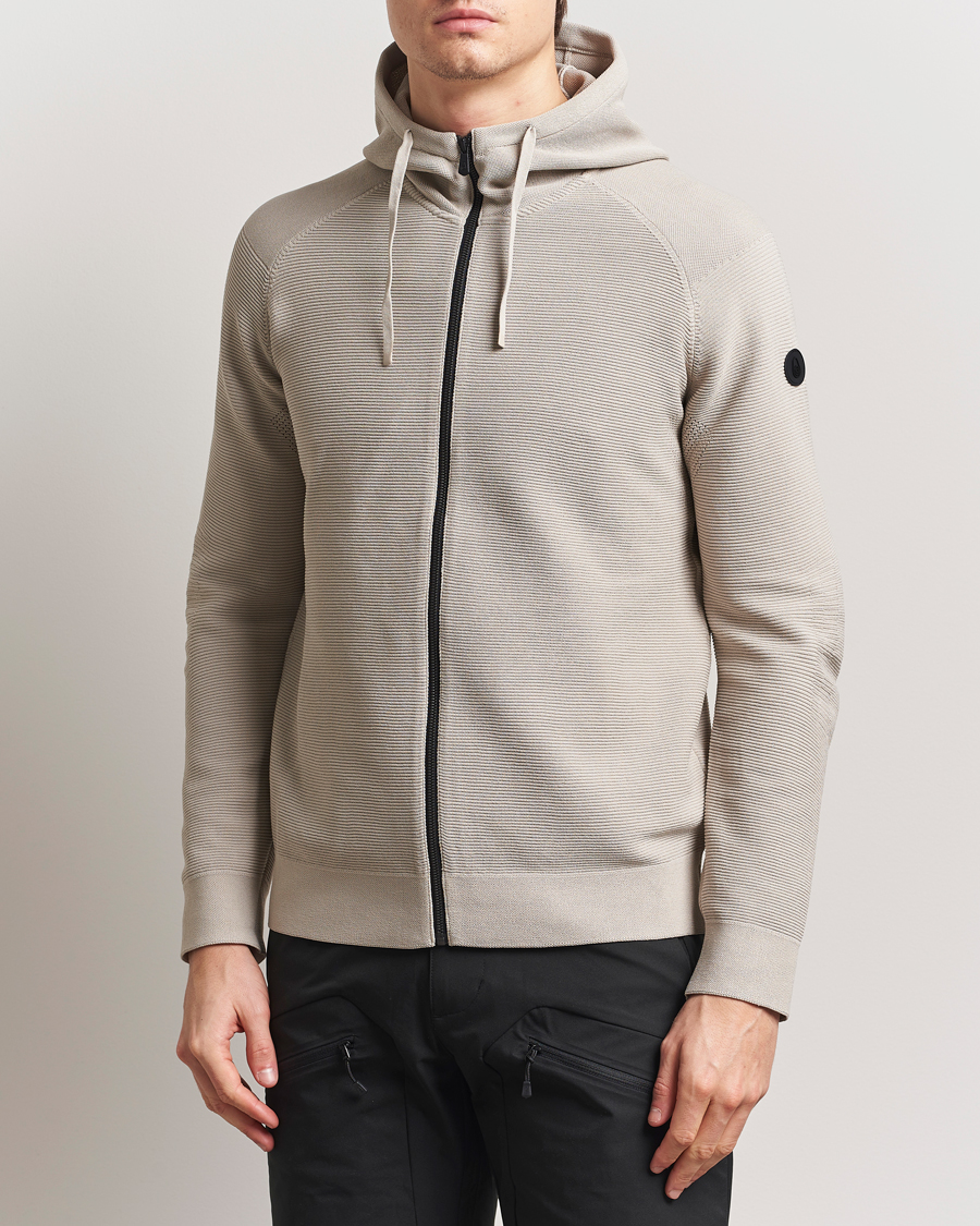 Herre | Gensere | Sail Racing | Element Seamless Hooded Full Zip Sand
