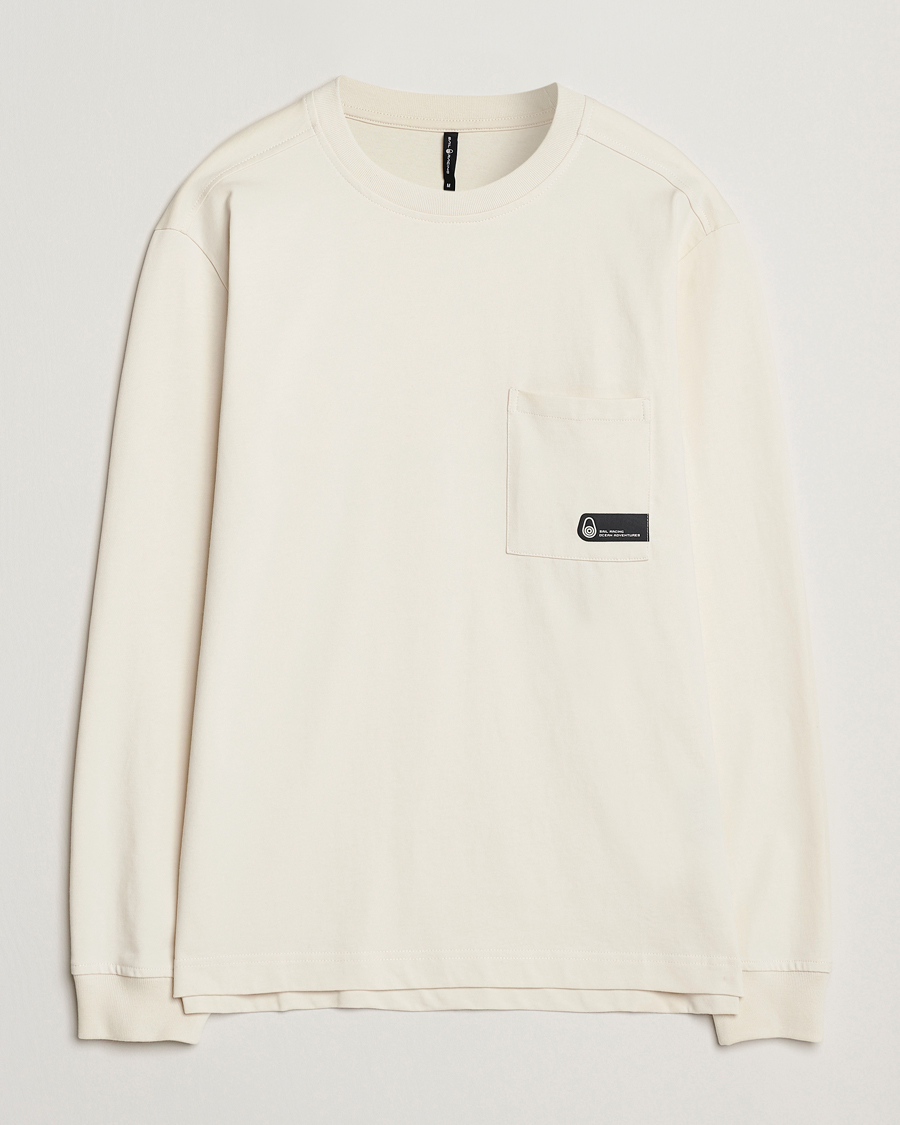 Herre | T-Shirts | Sail Racing | Cyclone Heavy Cotton Long Sleeve T-Shirt Off White