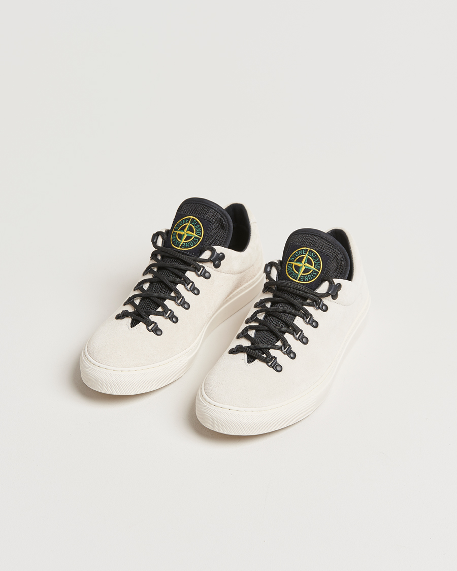 Herre | Sneakers | Stone Island | Low Top Suede Sneakers Sand