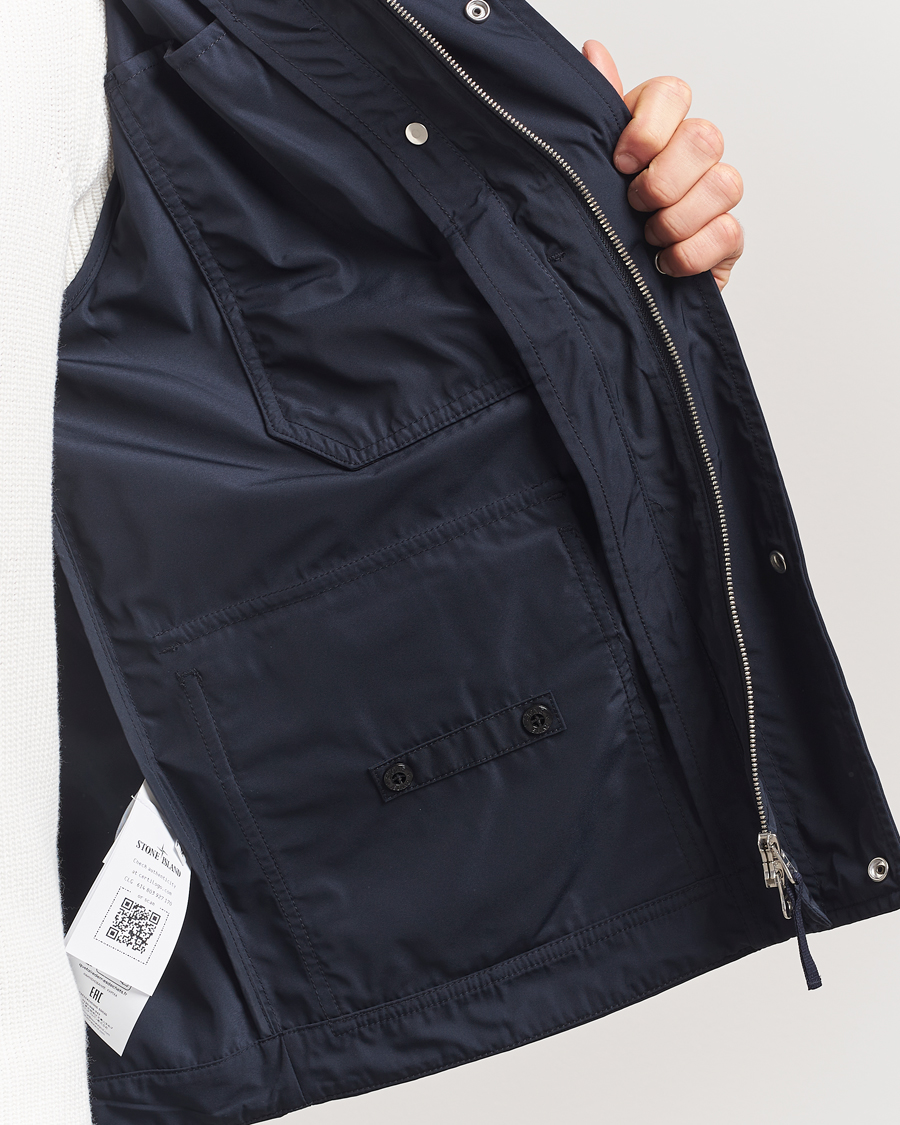 Herre | Jakker | Stone Island | Micro Twill Short Parka Navy Blue