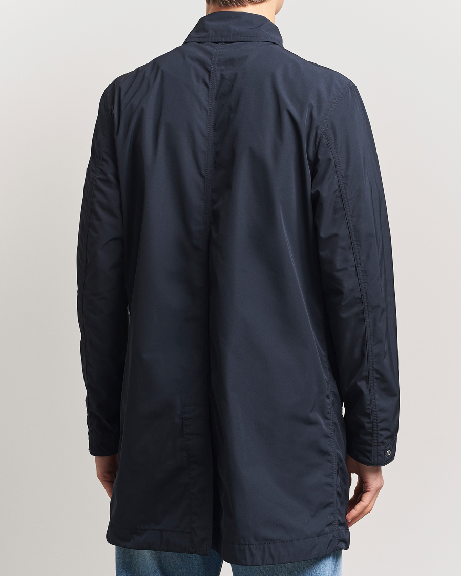 Herre | Jakker | Stone Island | Micro Twill Long Coat Navy Blue