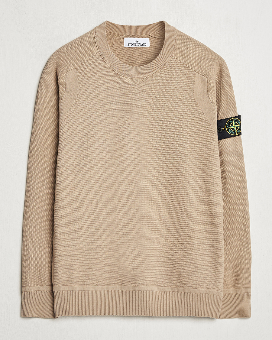 Herre | Gensere | Stone Island | Micro Stitch Organic Cotton Crew Biscuit