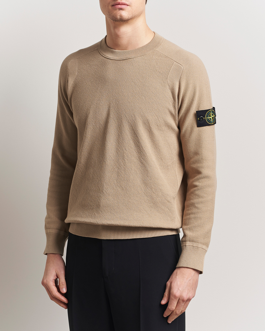 Herre | Gensere | Stone Island | Micro Stitch Organic Cotton Crew Biscuit