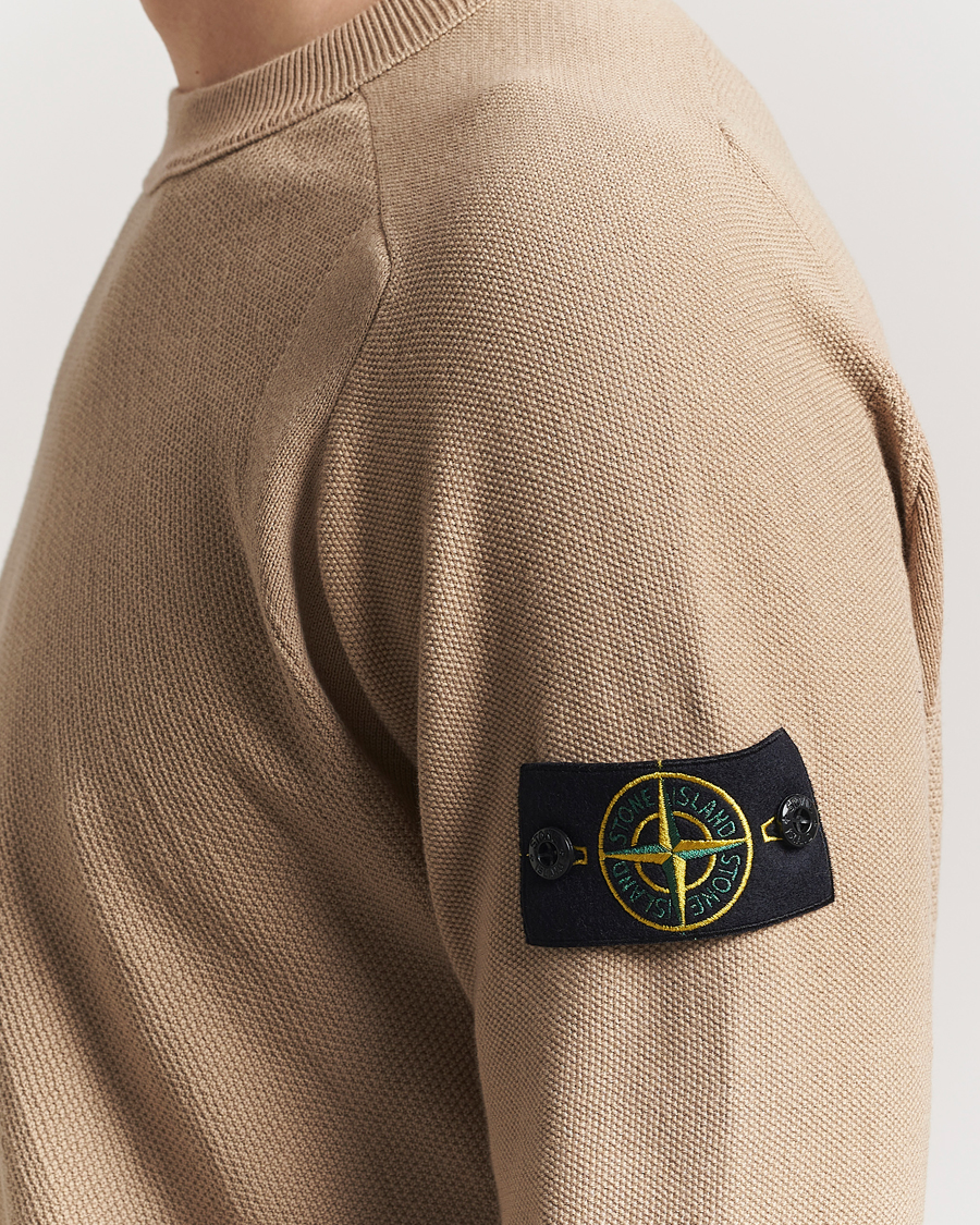 Herre | Gensere | Stone Island | Micro Stitch Organic Cotton Crew Biscuit