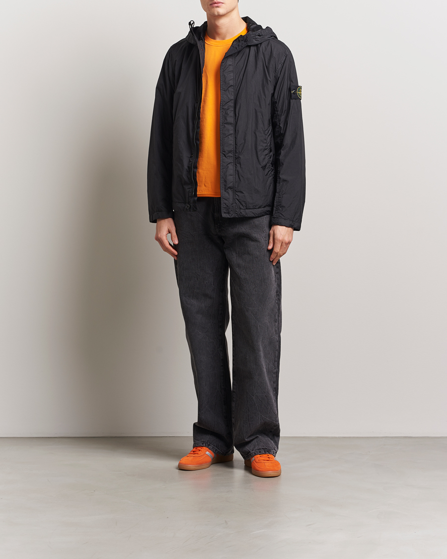 Herre | Jakker | Stone Island | Crinkle Reps Hooded Jacket Black