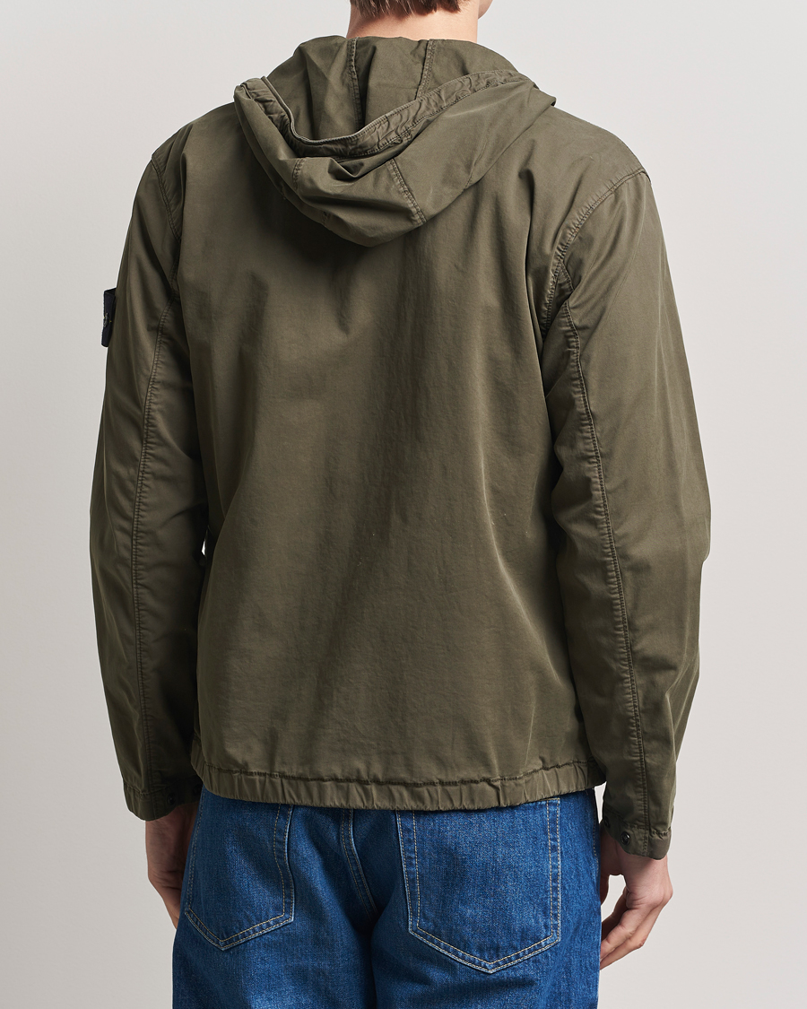Herre | Jakker | Stone Island | Supima Cotton Stretch Hooded Jacket Military Green