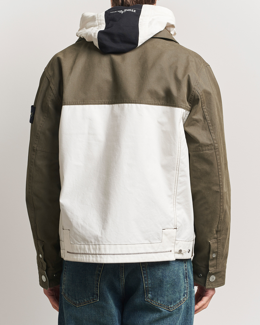 Herre | Jakker | Stone Island | Tela Resinata Block Colour Jacket Military Green