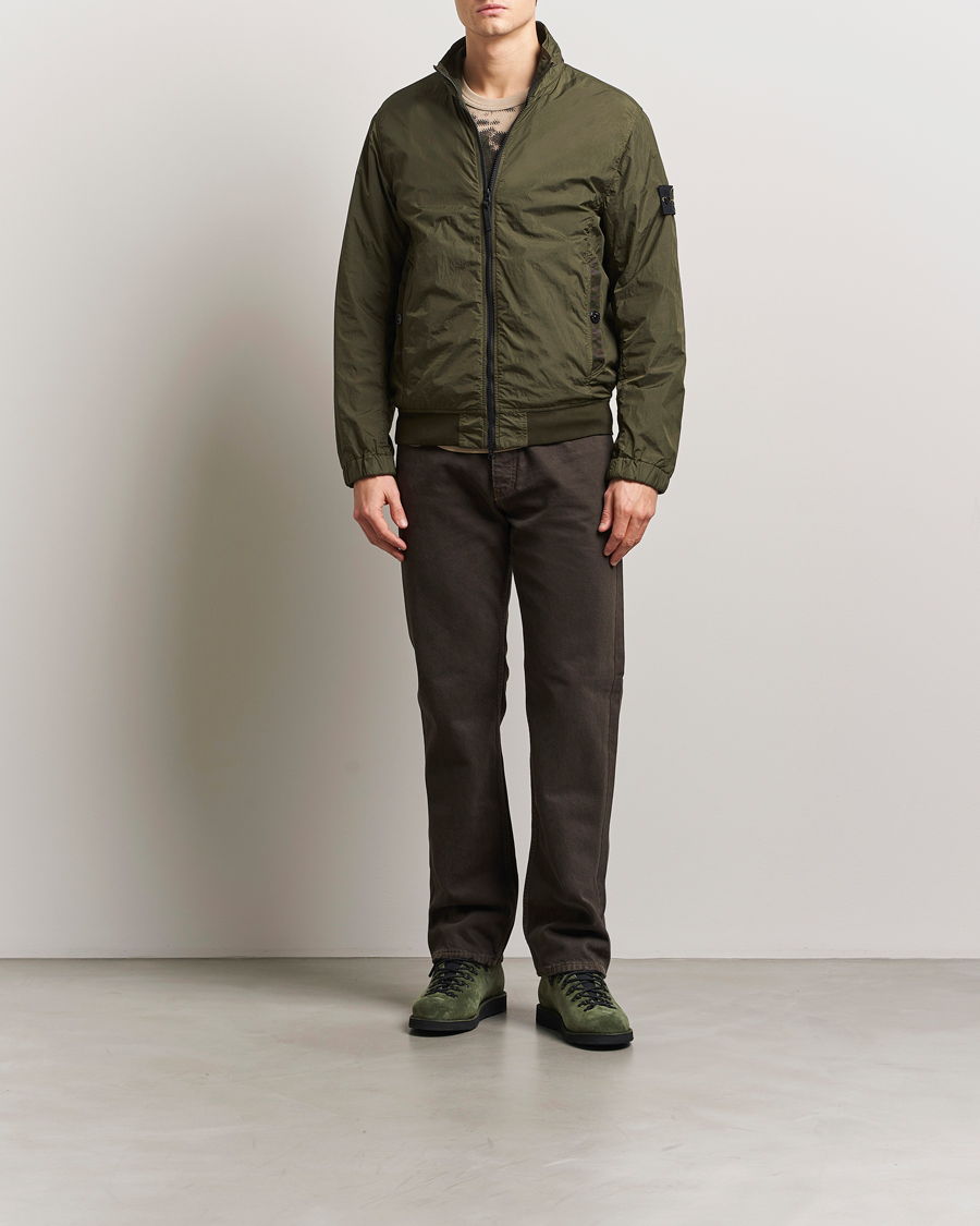 Herre | Jakker | Stone Island | Crinkle Reps Short Jacket Military Green