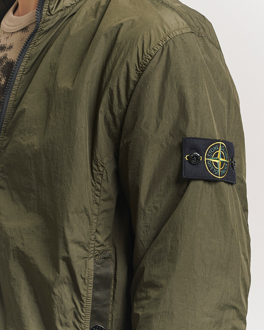 Herre | Jakker | Stone Island | Crinkle Reps Short Jacket Military Green