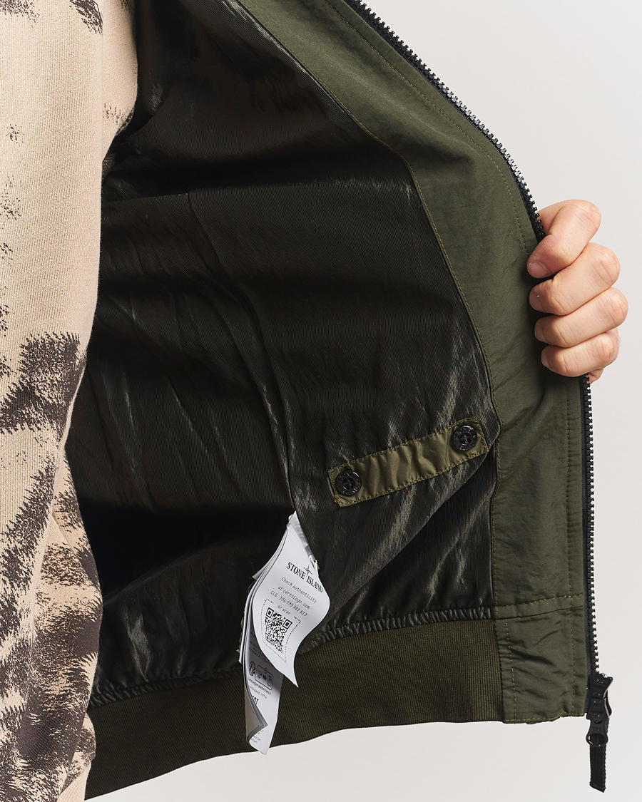 Herre | Jakker | Stone Island | Crinkle Reps Short Jacket Military Green