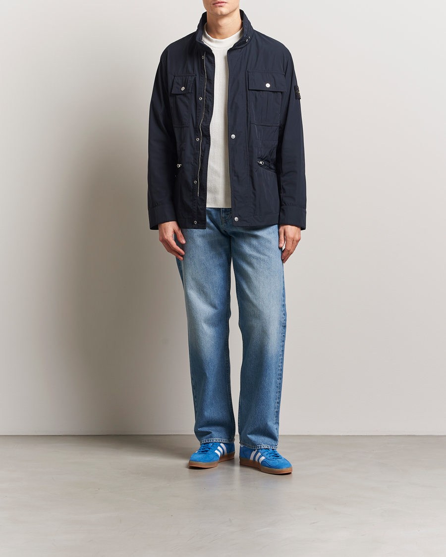 Herre | Jakker | Stone Island | Micro Twill Field Jacket Navy Blue
