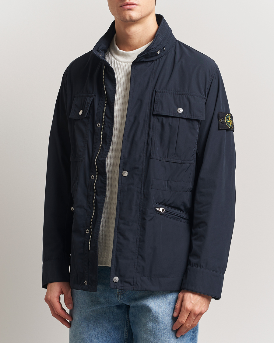 Herre | Jakker | Stone Island | Micro Twill Field Jacket Navy Blue