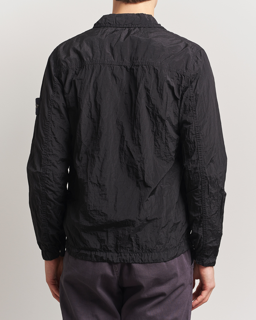 Herre | Skjorter | Stone Island | Nylon Metal Zip Overshirt Black