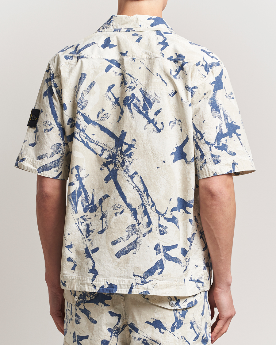 Herre | Skjorter | Stone Island | Stretch Ripstop Camo Short Sleeve Shirt Desert