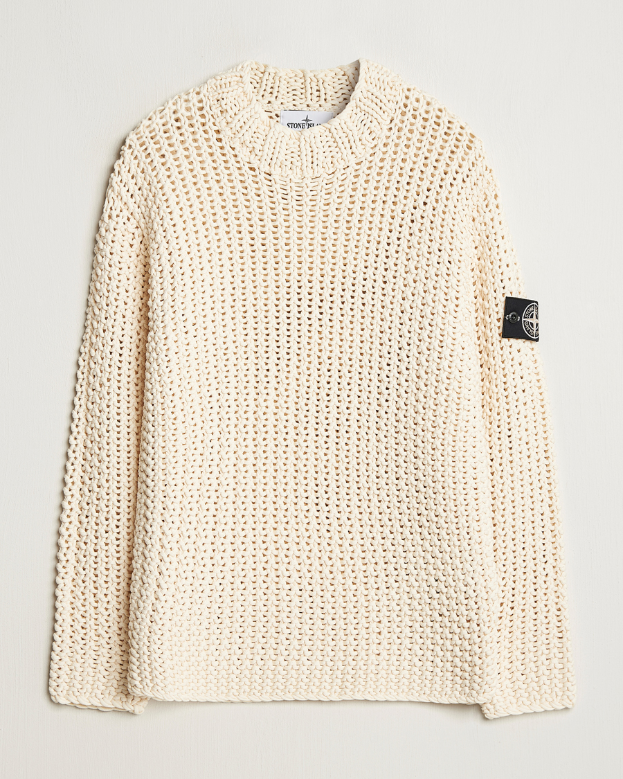 Herre | Gensere | Stone Island | UV Reactive Chain Stitch Sweater Cherry
