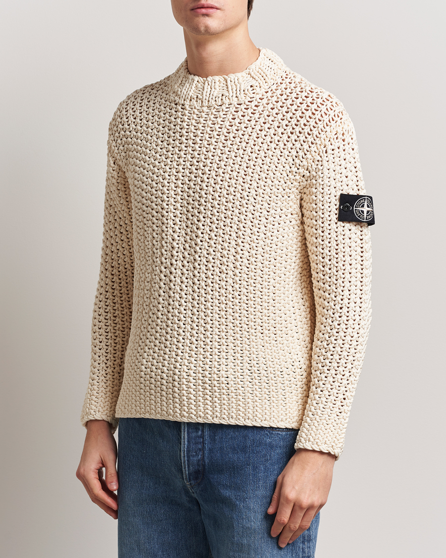 Herre | Gensere | Stone Island | UV Reactive Chain Stitch Sweater Cherry