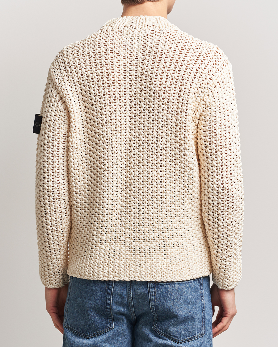 Herre | Gensere | Stone Island | UV Reactive Chain Stitch Sweater Cherry