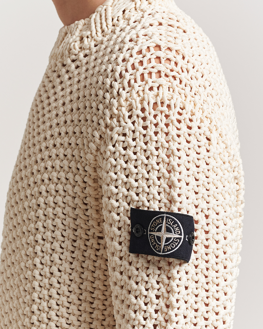 Herre | Gensere | Stone Island | UV Reactive Chain Stitch Sweater Cherry