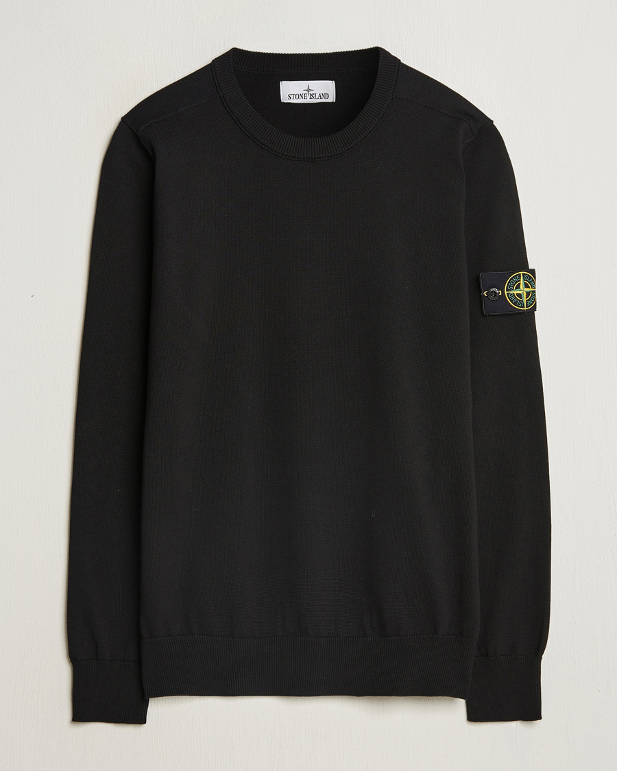 Herre | Gensere | Stone Island | Soft Organic Cotton Crew Neck Black