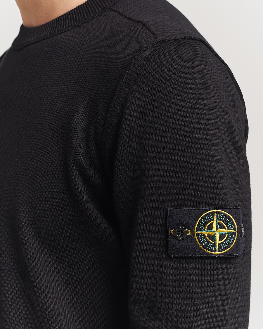 Herre | Gensere | Stone Island | Soft Organic Cotton Crew Neck Black
