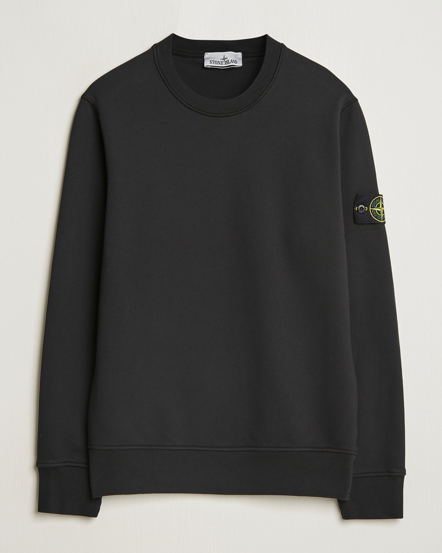 Herre | Gensere | Stone Island | Garment Dyed Fleece Sweatshirt Black