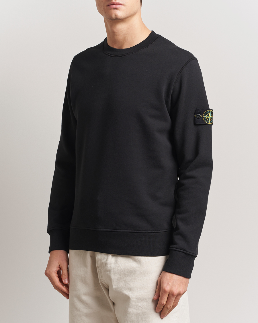 Herre | Gensere | Stone Island | Garment Dyed Fleece Sweatshirt Black
