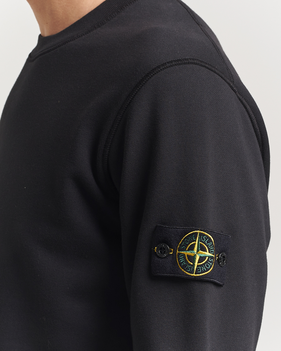Herre | Gensere | Stone Island | Garment Dyed Fleece Sweatshirt Black