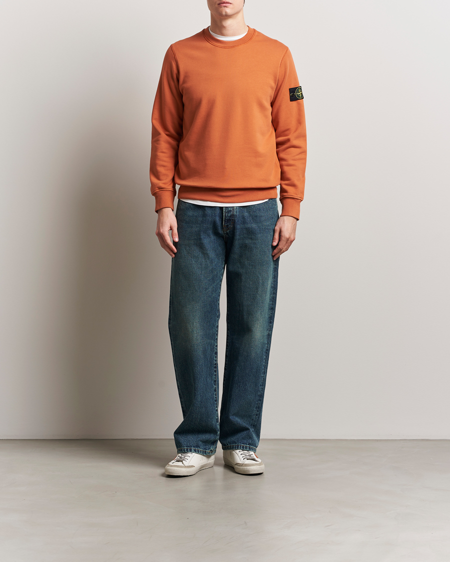Herre | Gensere | Stone Island | Garment Dyed Fleece Sweatshirt Sienna