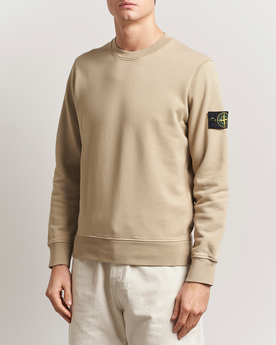 Herre | Gensere | Stone Island | Garment Dyed Fleece Sweatshirt Desert