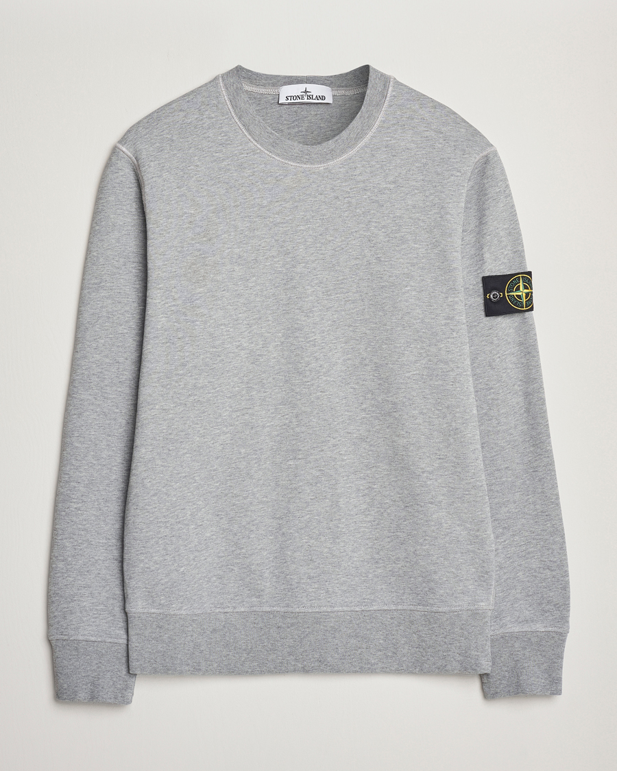 Herre | Gensere | Stone Island | Garment Dyed Fleece Sweatshirt Melange Grey