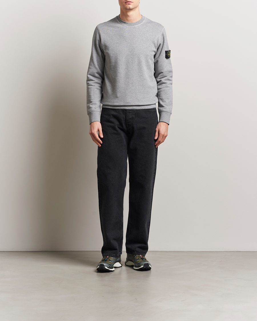 Herre | Gensere | Stone Island | Garment Dyed Fleece Sweatshirt Melange Grey